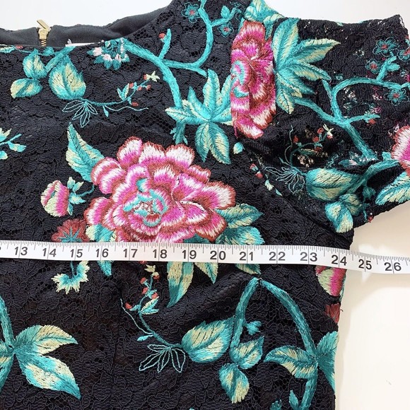 Eliza J Embroidered Lace Floral Short Sleeve Sheath Dress Plus Size 22W - Picture 10 of 12